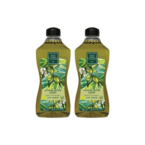Eyüp Sabri Tuncer Ayvalık Zeytin Çiçeği 1,5 lt Sıvı Sabun Doğal Zeytinyağlı x 2 Adet