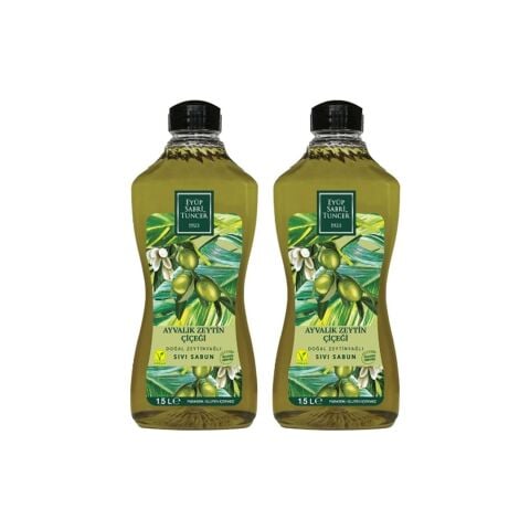 Eyüp Sabri Tuncer Ayvalık Zeytin Çiçeği 1,5 lt Sıvı Sabun Doğal Zeytinyağlı x 2 Adet