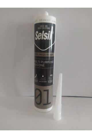 Selsil Genel Amaçlı Silikon Su Geçirmez Cam Doğrama Metal Fayans Için Şeffaf 280gr