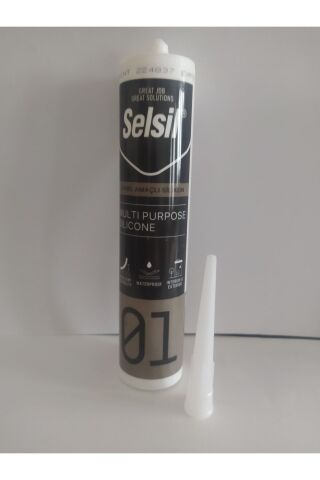 Selsil Genel Amaçlı Silikon Su Geçirmez Cam Doğrama Metal Fayans Için Şeffaf 280gr