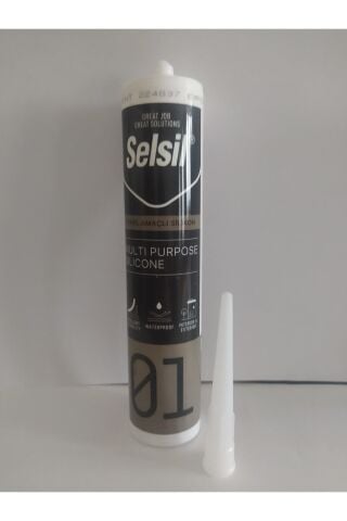 Selsil Genel Amaçlı Silikon Su Geçirmez Cam Doğrama Metal Fayans Için Şeffaf 280gr