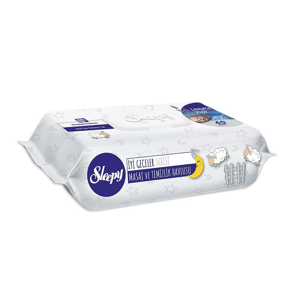 Sleepy Lavanta Yağlı Masaj Ve Temizlik Havlusu 40 Yaprak