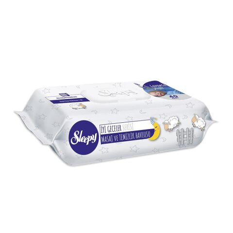 Sleepy Lavanta Yağlı Masaj Ve Temizlik Havlusu 40 Yaprak