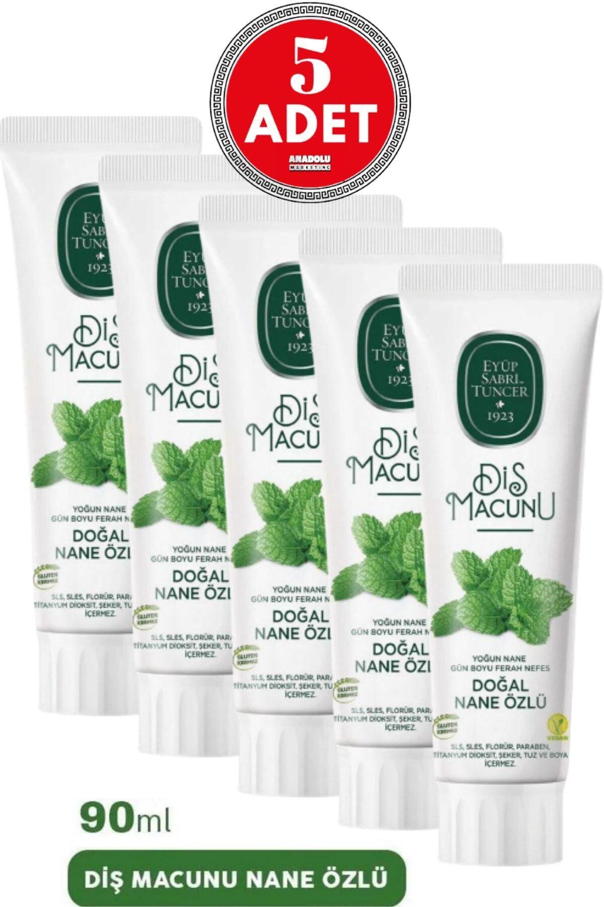 Eyüp Sabri Tuncer Diş Macunu Nane Özlü 90 ml x 5 Adet