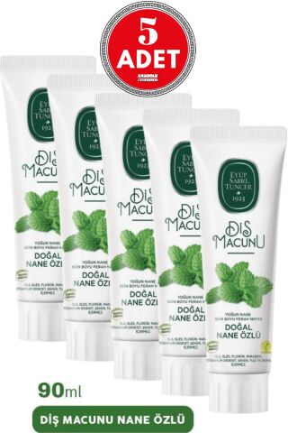 Eyüp Sabri Tuncer Diş Macunu Nane Özlü 90 ml x 5 Adet