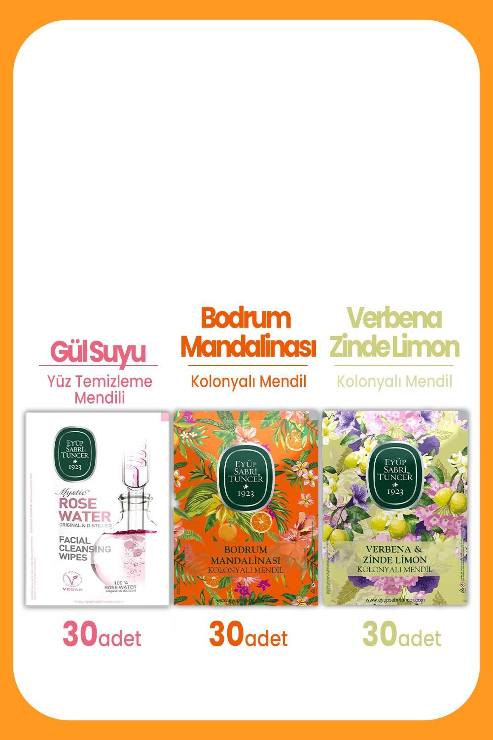 Eyüp Sabri Tuncer Yüz Temizleme & Kolonyalı Mendil Seti
