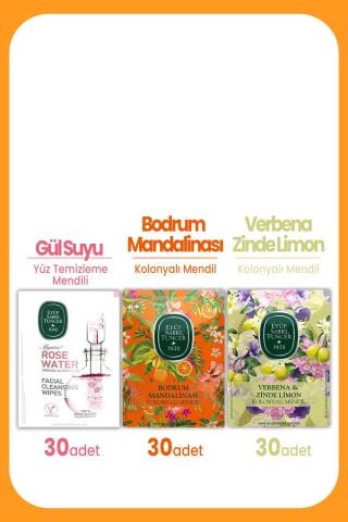 Eyüp Sabri Tuncer Yüz Temizleme & Kolonyalı Mendil Seti