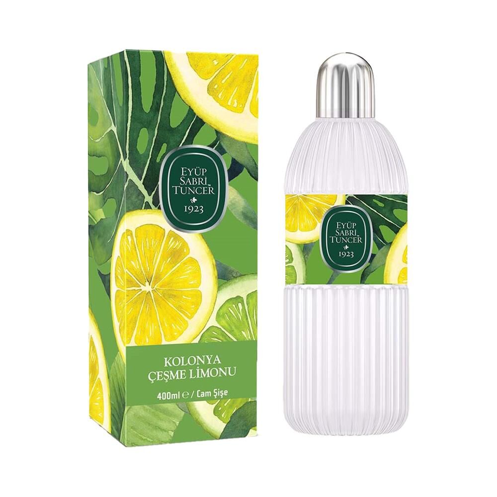 Eyüp Sabri Tuncer Çeşme Limonu Kolonyası  Silindir Cam Şişe 400 ml