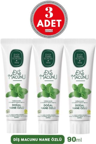 Eyüp Sabri Tuncer Diş Macunu Nane Özlü 90 ml x 3