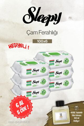 Sleepy Çam Ferahlığı 6 AL 5 ÖDE 100'lü, Rosie Yasemin Oda Kokusu