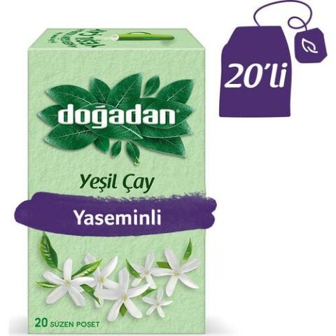 Doğadan Yeşil Çay Yaseminli 20'li Poşet