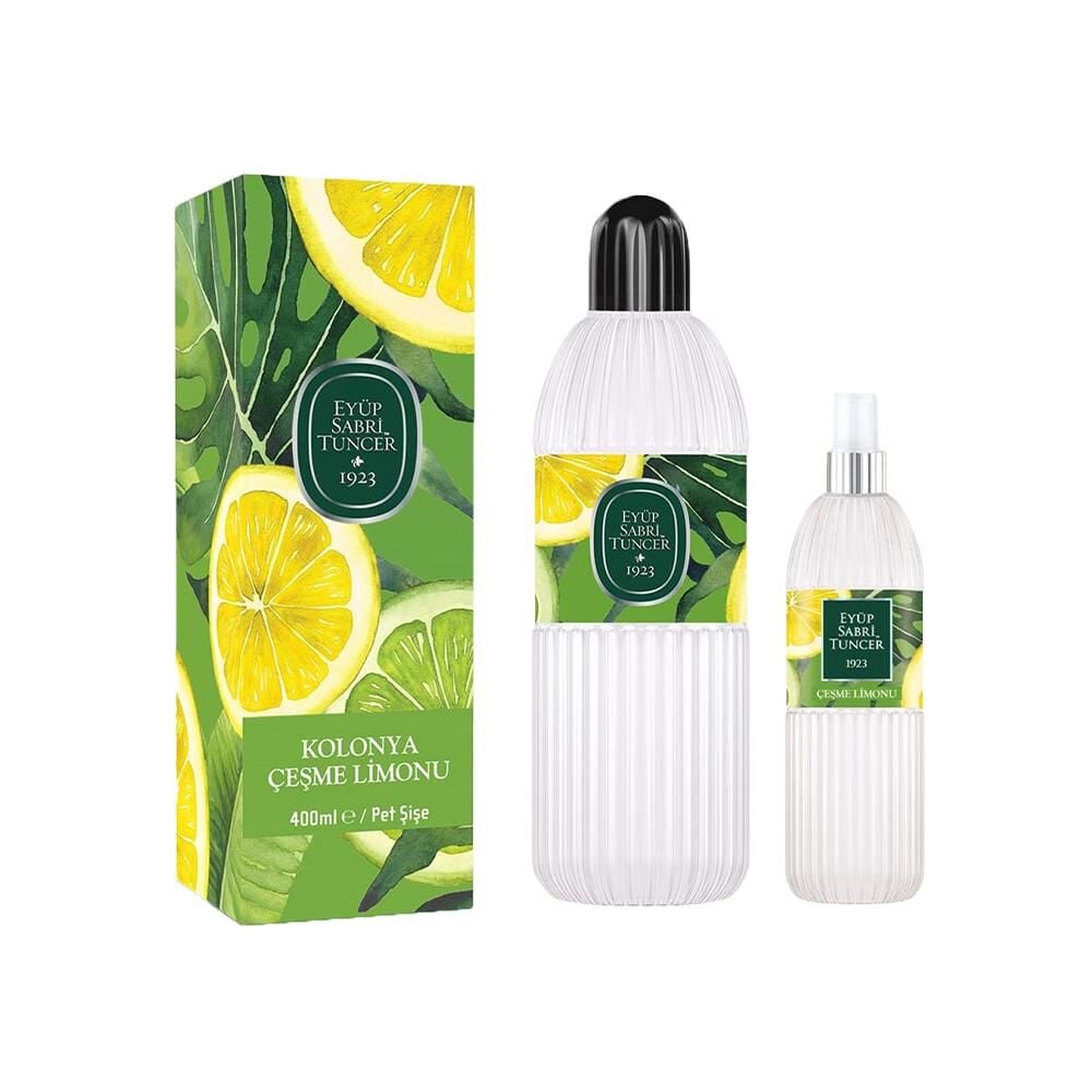 Eyüp Sabri Tuncer Çeşme Limonu Kolonyası Pet Şişe 400 ml ve 150 ml