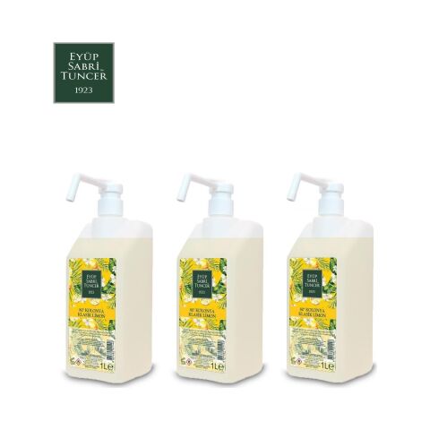 Eyüp Sabri Tuncer Klasik Limon Kolonyası Sprey Başlıklı 1 lt x 3
