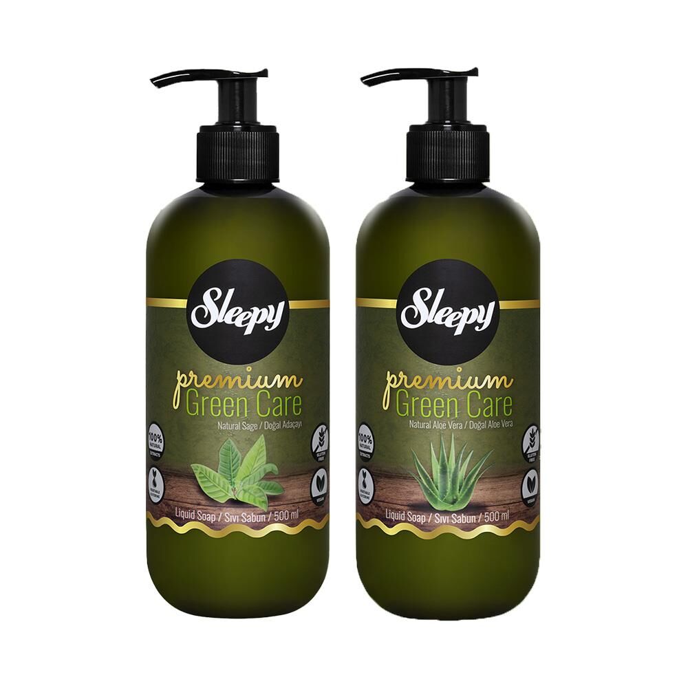 Sleepy Premium Green Care Sıvı Sabun Adaçayı ve Aloe Vera 500 ml