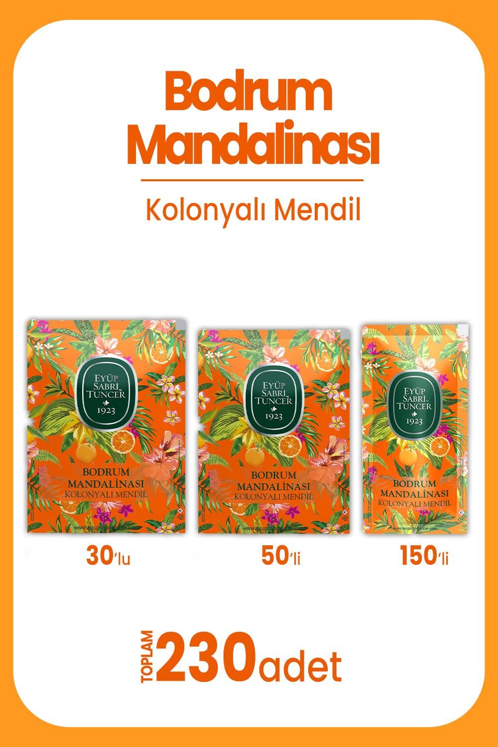 Eyüp Sabri Tuncer Kolonyalı Mendil Seti 2