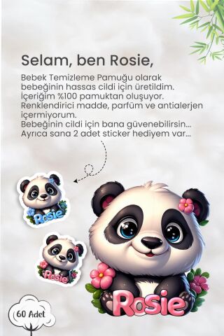 Sleepy 90'lı 11 AL 10 ÖDE Sensitive Islak Mendil ve ROSIE Pamuk 60'lı