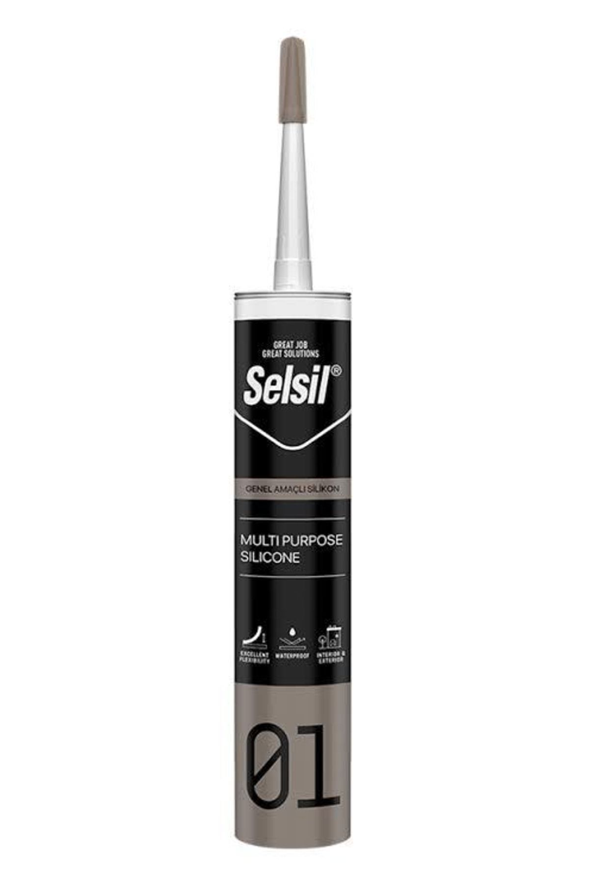 Selsil Genel Amaçlı Silikon Şeffaf 280 gr 1 adet