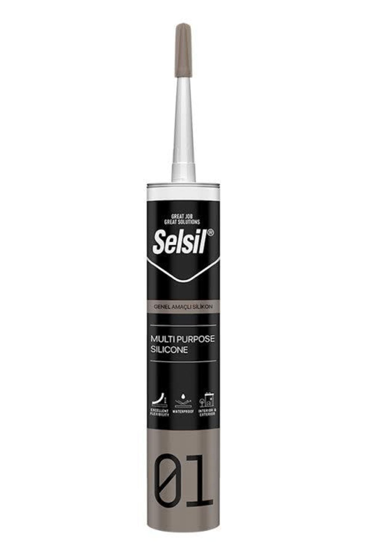 Selsil Genel Amaçlı Silikon Şeffaf 280 gr 1 adet