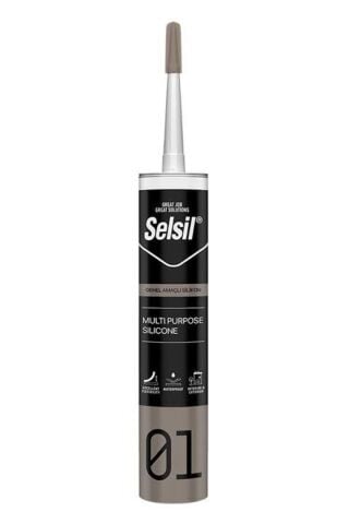 Selsil Genel Amaçlı Silikon Şeffaf 280 gr 1 adet
