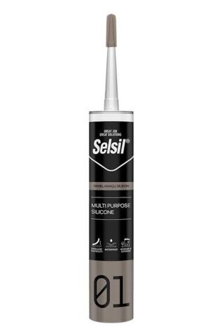 Selsil Genel Amaçlı Silikon Şeffaf 280 gr 1 adet
