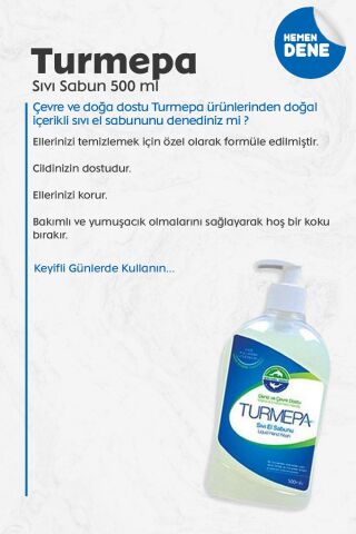 Turmepa 500 ML Sıvı Sabun 5 Al 4 Öde ve Rosie Pamuk