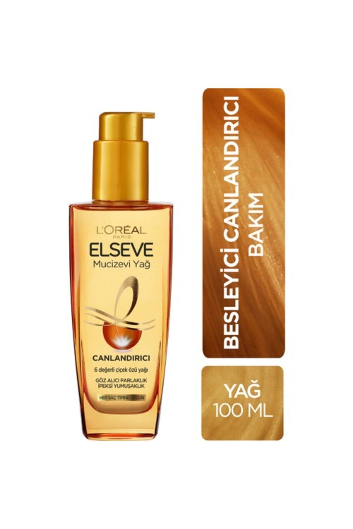Elseve Mucizevi Canlandırıcı Saç Bakım Yağı 100ml