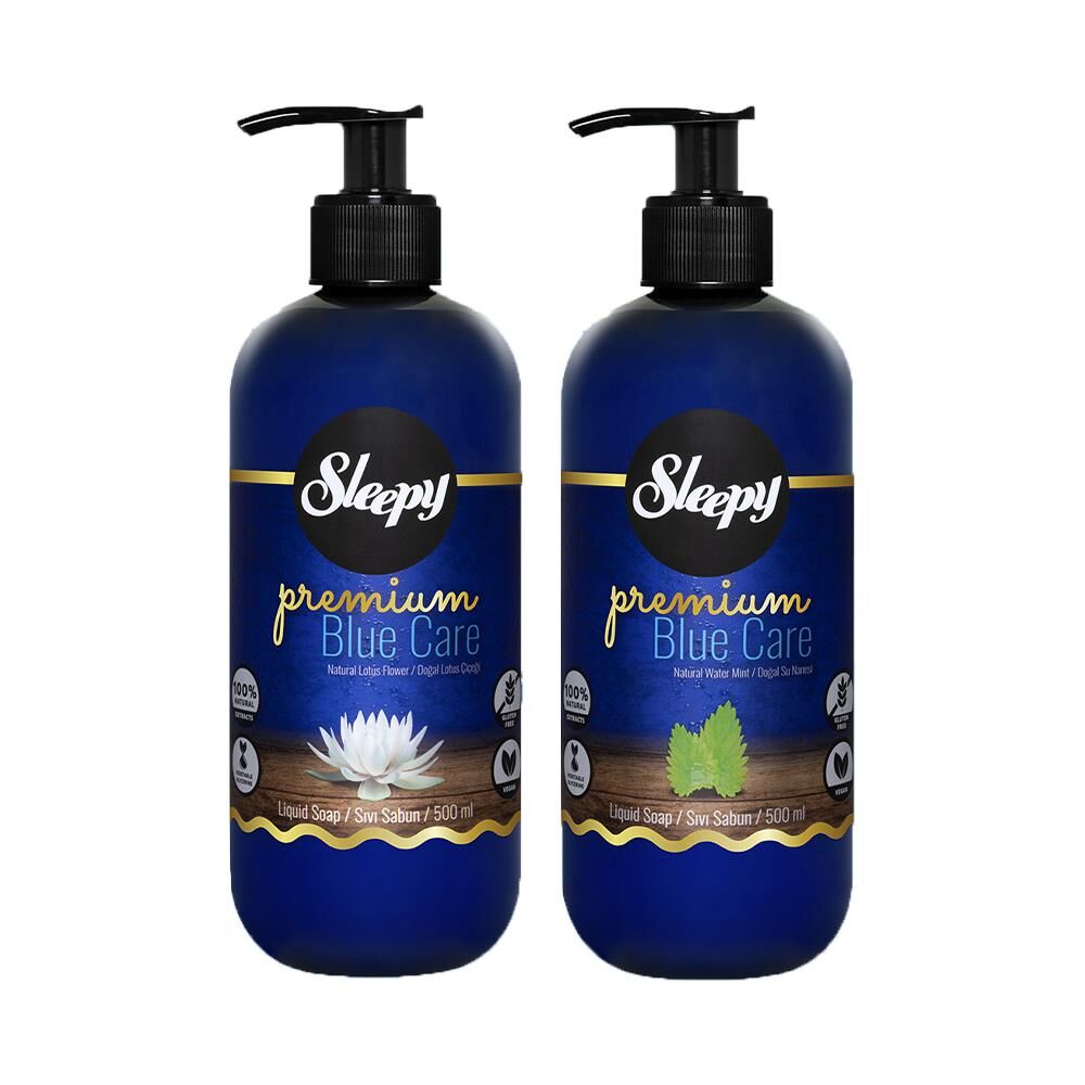 Sleepy Premium Blue Care Sıvı Sabun Lotus ve Su Nanesi 500 ml