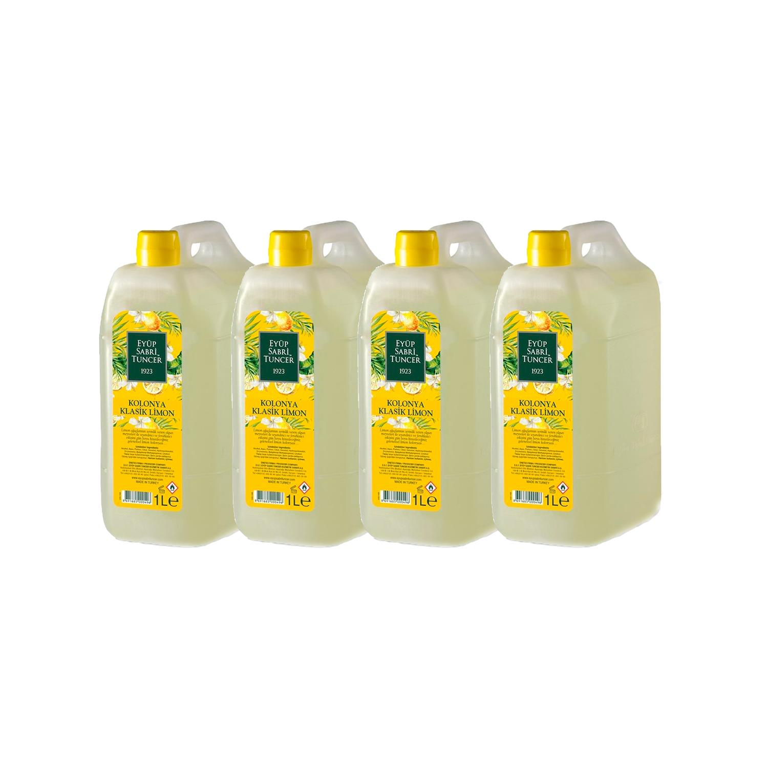 Eyüp Sabri Tuncer Klasik Limon Kolonyası Yedek Şişe 1 Lt x 4