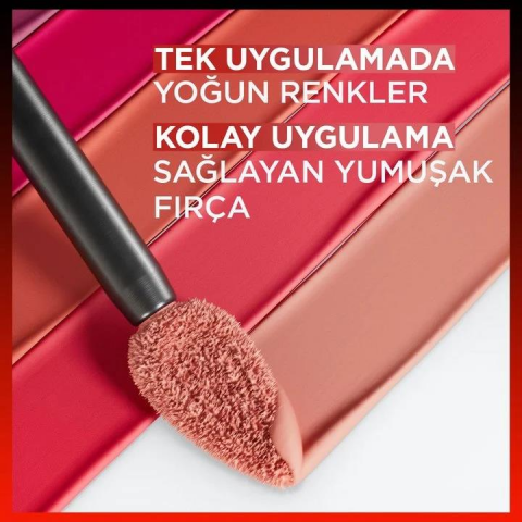 3 Adet Loreal Paris Infaillible Matte Resistance Likit Mat Ruj - 430 A-Lister ve ROSIE