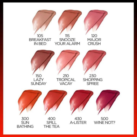 3 Adet Loreal Paris Infaillible Matte Resistance Likit Mat Ruj - 430 A-Lister ve ROSIE