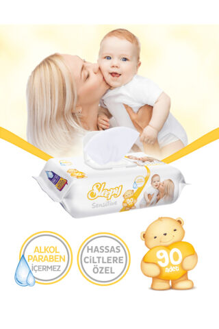 Sleepy 29 AL 27 Öde Sensitive 90' lı Islak Mendil, ROSIE