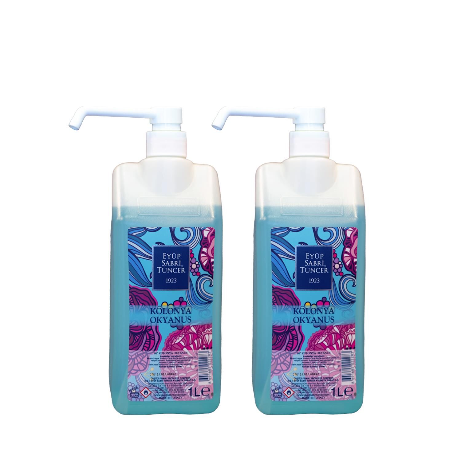 Eyüp Sabri Tuncer Okyanus Kolonyası Sprey Başlıklı Şişe 1 Litre x 2
