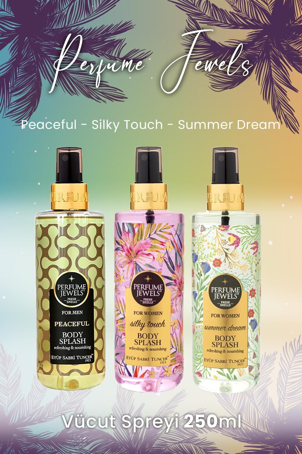 Eyüp Sabri Tuncer Vücut Spreyi Peaceful, Silky Touch ve Summer Dream