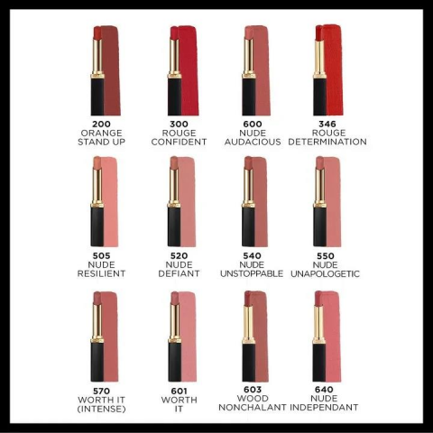 3 Adet Loreal Paris Color Volume Matte Ruj - 600 Nude Audacious ve ROSIE