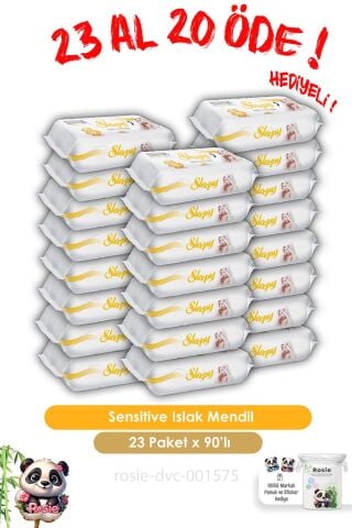 23 AL 20 ÖDE Sleepy Sensitive Islak Mendil 90'lı ve ROSIE