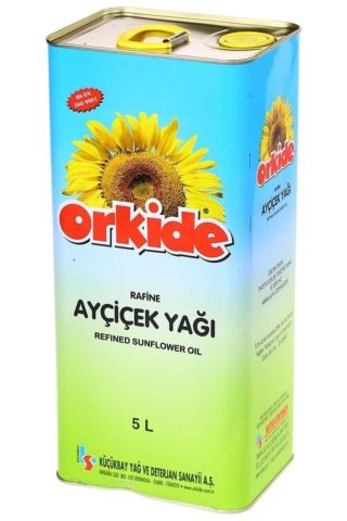 Orkide Ayçiçek Yağı Teneke 5 Litre