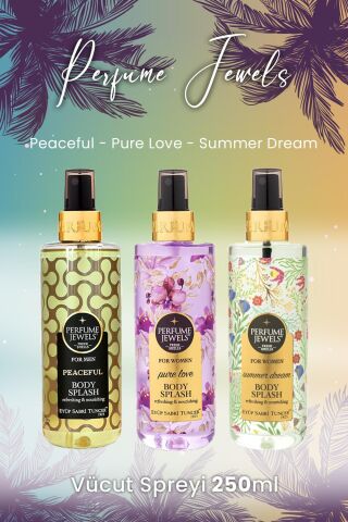 Eyüp Sabri Tuncer Vücut Spreyi Peaceful, Pure Love ve Summer Dream