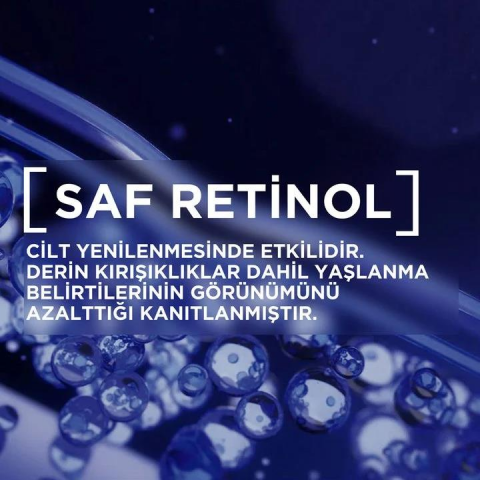 3 Adet Loreal Paris Revitalift Lazer Saf Retinol Gece Serumu 30 ml ve ROSIE