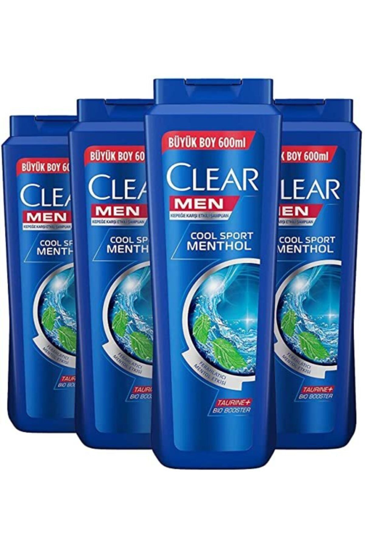 Clear Men Cool Sport Menthol Şampuan 600 ML x 4