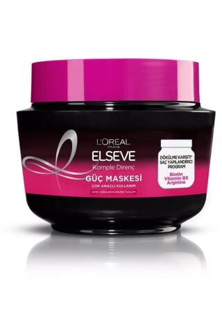 Elseve HAİR MASK L'ORÉAL PARİS COMPLETE RESİSTANCE ANTİ-HAİRİNG POWER MASK 300 ML CHARMS1498