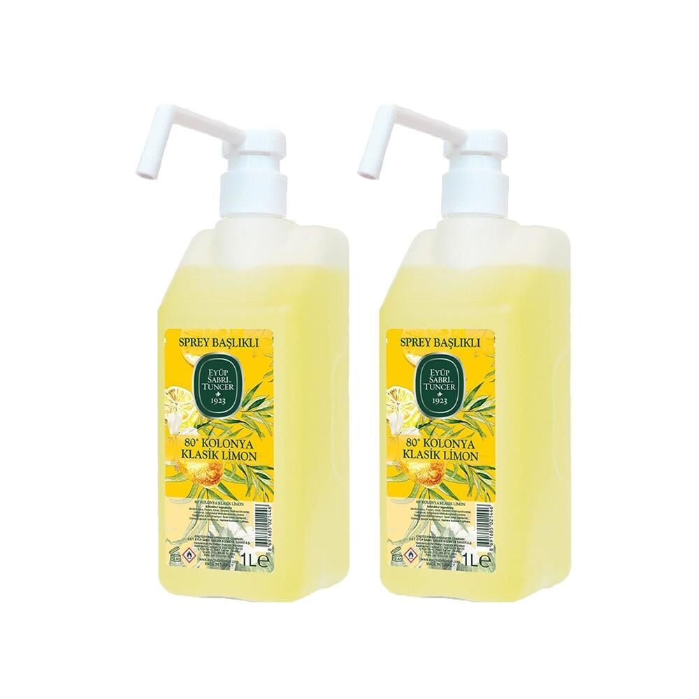 EST Klasik Limon Kolonyası 1 lt - Sprey Başlıklı X 2 Adet