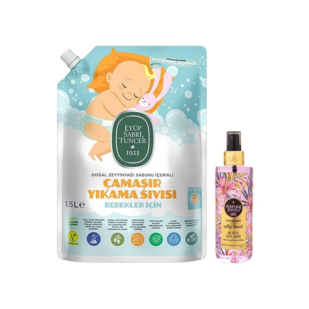 Eyüp Sabri Tuncer Vücut Spreyi Silky Touch ve Bebek Çamaşır Deterjanı