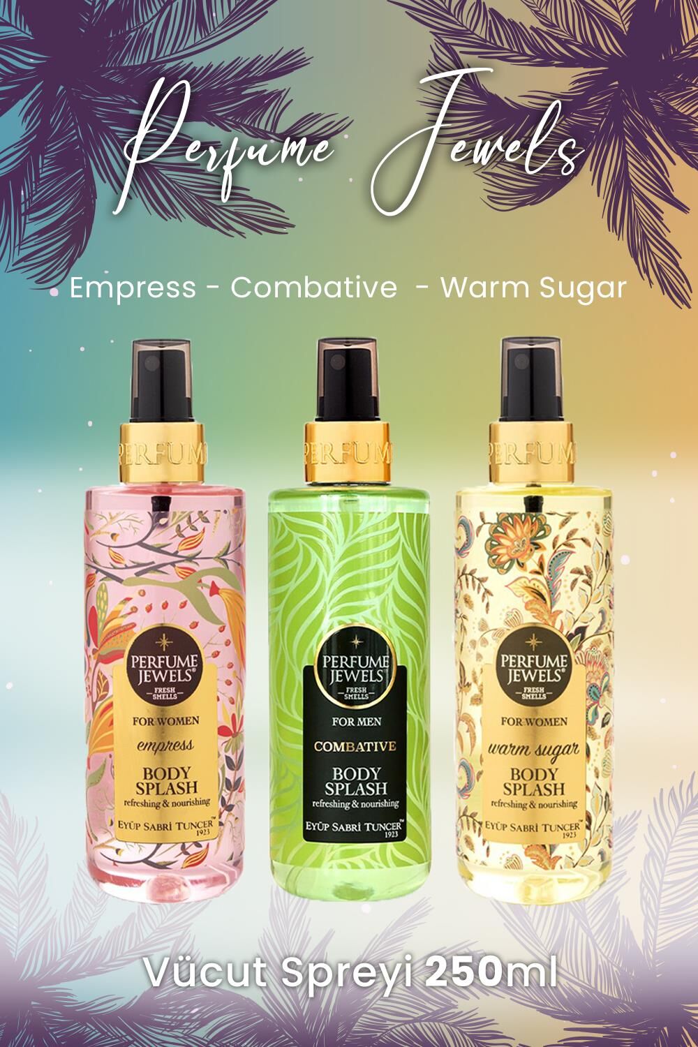 Eyüp Sabri Tuncer Vücut Spreyi Empress,Combative ve Warm Sugar