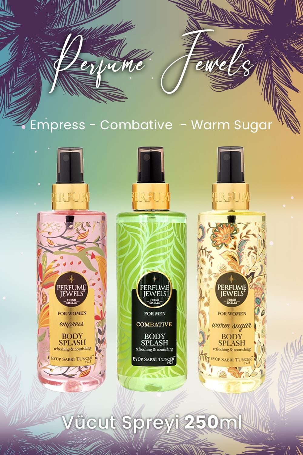 Eyüp Sabri Tuncer Vücut Spreyi Empress,Combative ve Warm Sugar