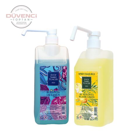 Eyüp Sabri Tuncer Okyanus Kolonyası Sprey Başlık 1 lt + Klasik Limon Sprey Başlık 1 Lt