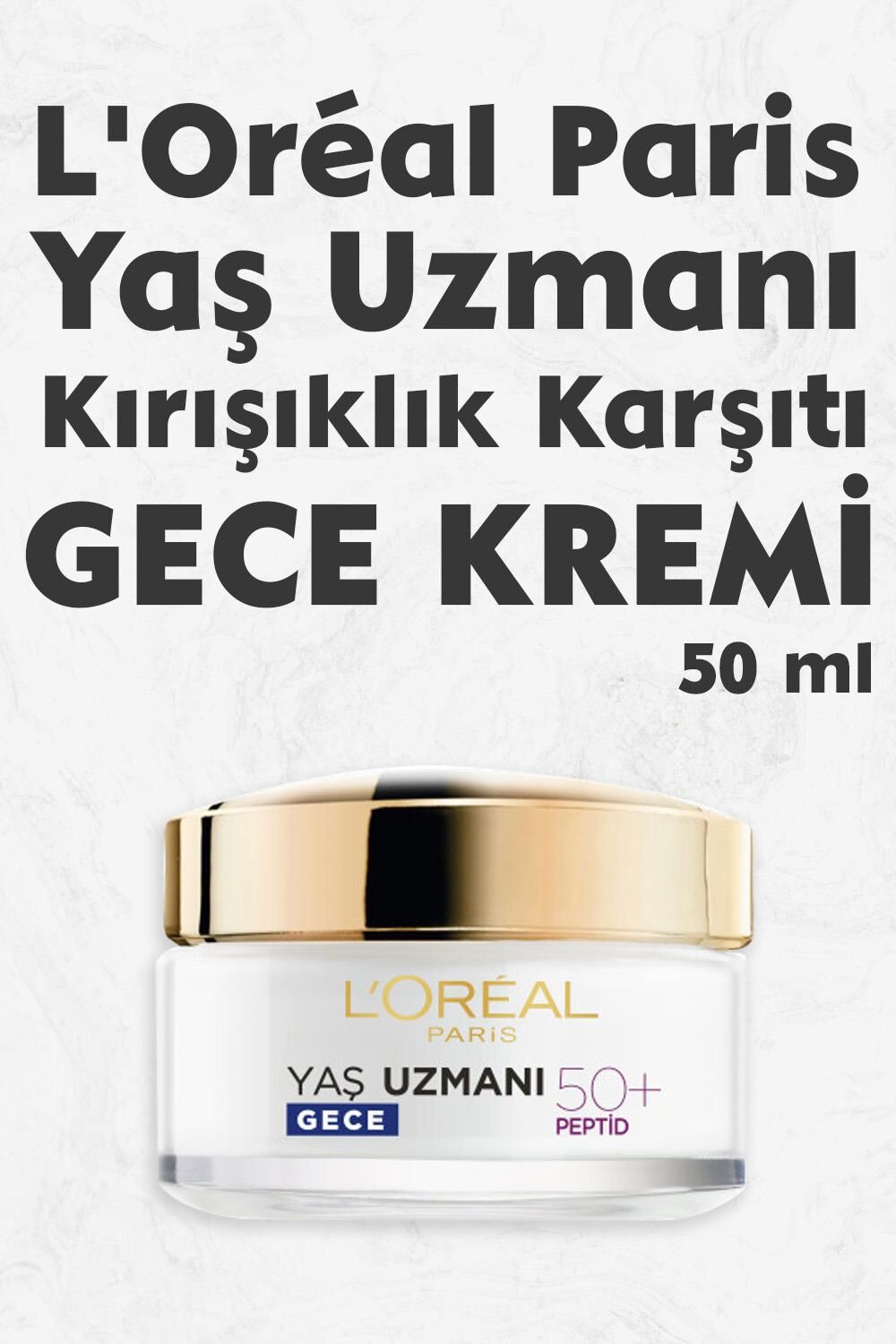 Loreal Paris Yaş Uzmanı Kırışıklık Karşıtı Gece Kremi 50 ml