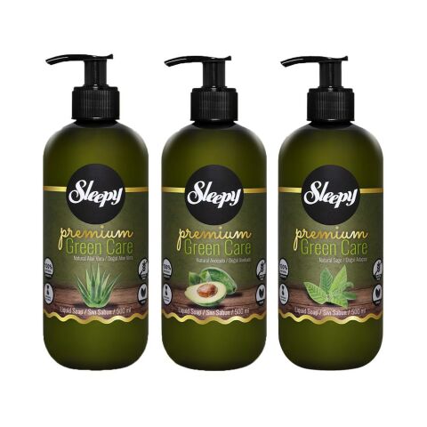 Sleepy Premium Green Care Sıvı Sabun 500 ml Set