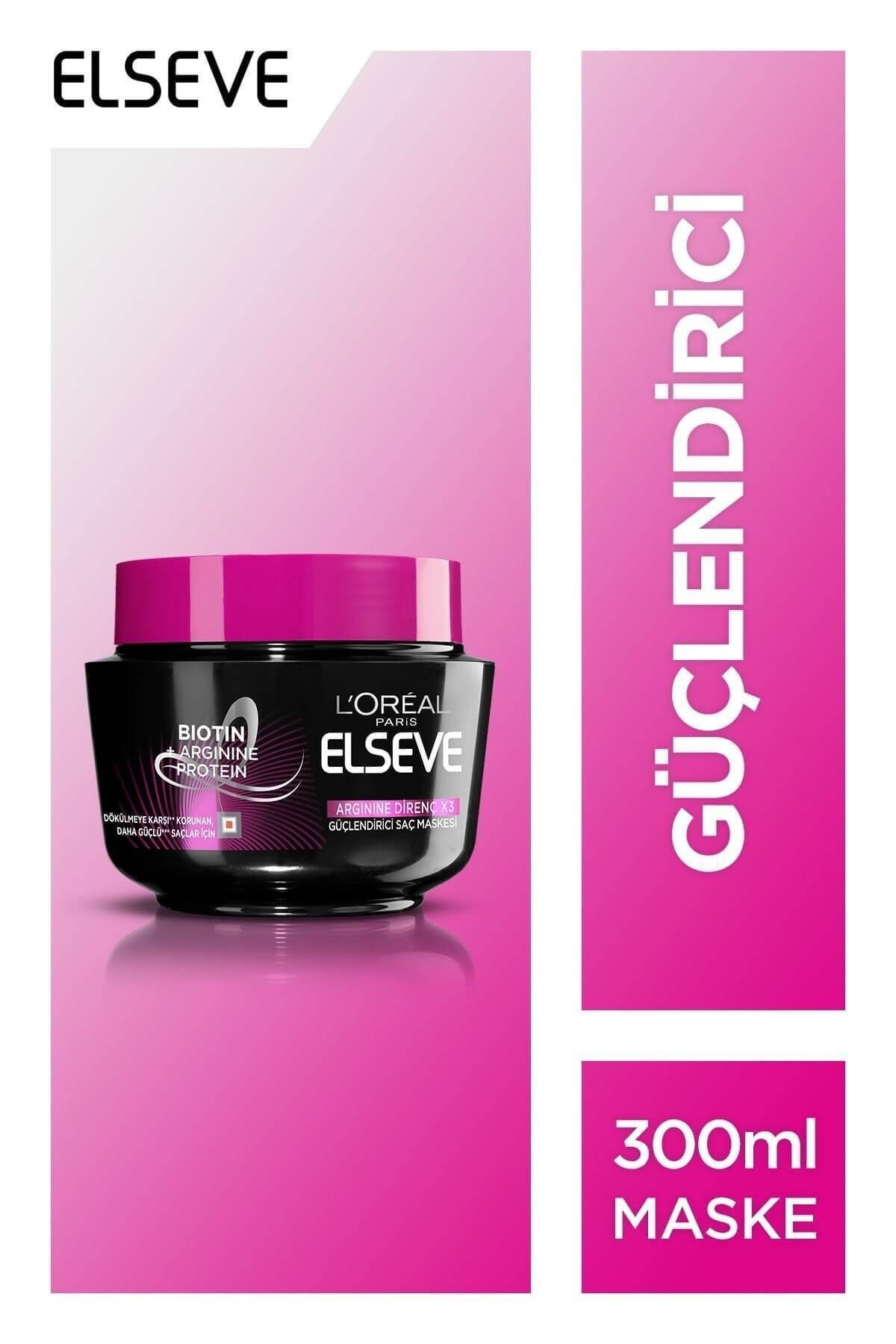 Elseve Arginine Dökülme Karşıtı Saç Bakım Maskesi 300 Ml 3600522247265