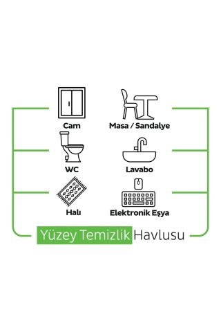 Doğa Serisi Yüzey Temizlik Havlusu Çam, Okyanus ve Dağ Esintisi 3x100 (300 Yaprak)