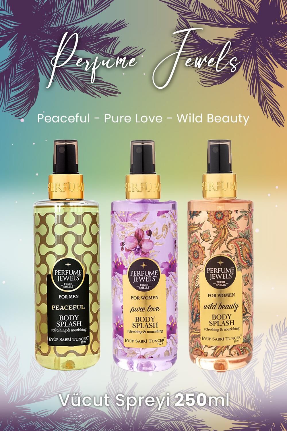 Eyüp Sabri Tuncer Vücut Spreyi Peaceful, Pure Love ve Wild Beauty